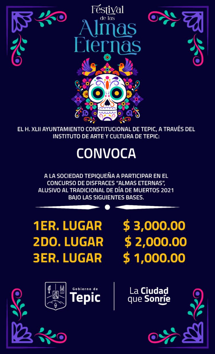 PARA CELEBRAR DÍA DE MUERTOS, HABRÁ CONCURSO DE DISFRACES EN TEPIC.