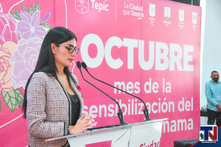 AYUNTAMIENTO DE TEPIC SE PINTA DE COLOR ROSA ESTE 19 DE OCTUBRE