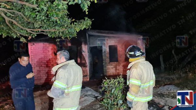 FUEGO ARRASA CON UNA VIVIENDA EN LA POBLACIÓN DEL TESTERAZO